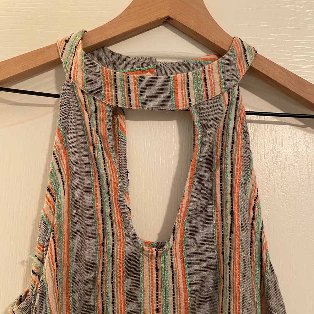 Blush Boutique Keyhole Colorful High Neck Tank